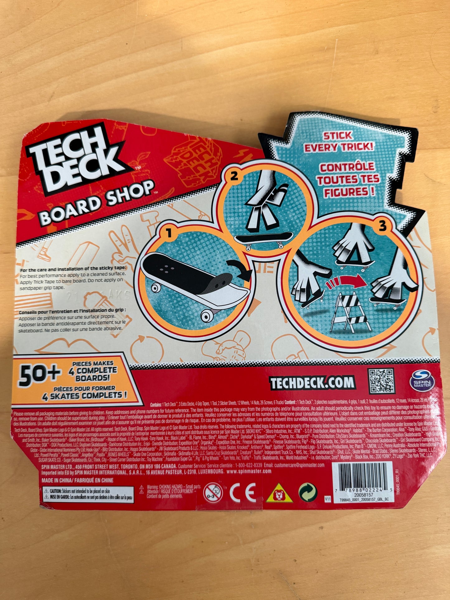 Vintage Tech Deck Board Shop Set – Element Graphics | 4 Complete 96mm Boards | Sealed