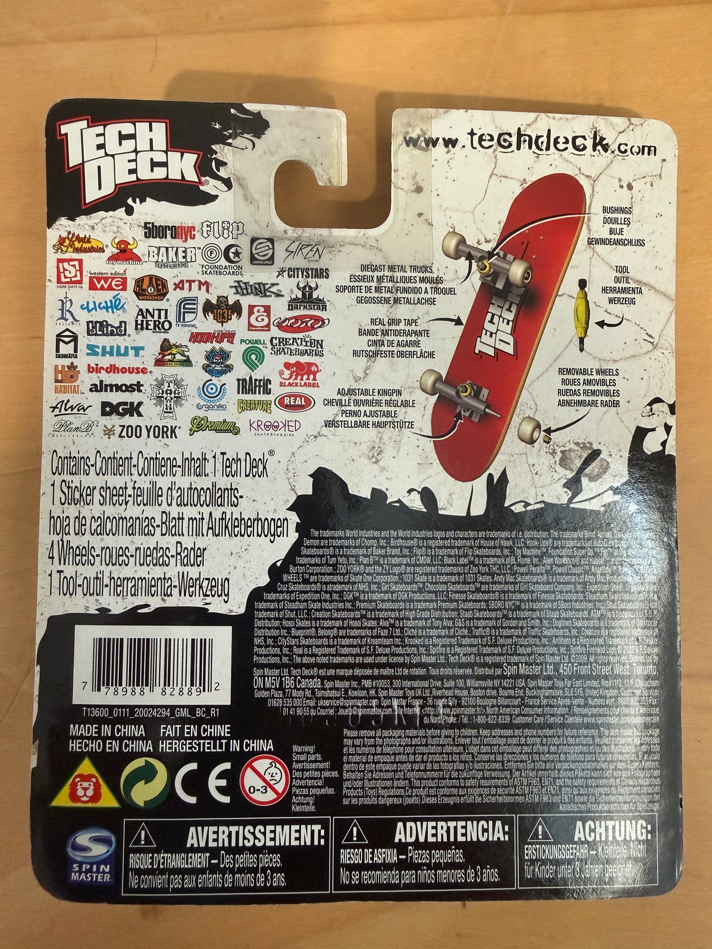 Vintage Tech Deck 96mm “Skateboarding Is Not a Crime” Board | Sealed