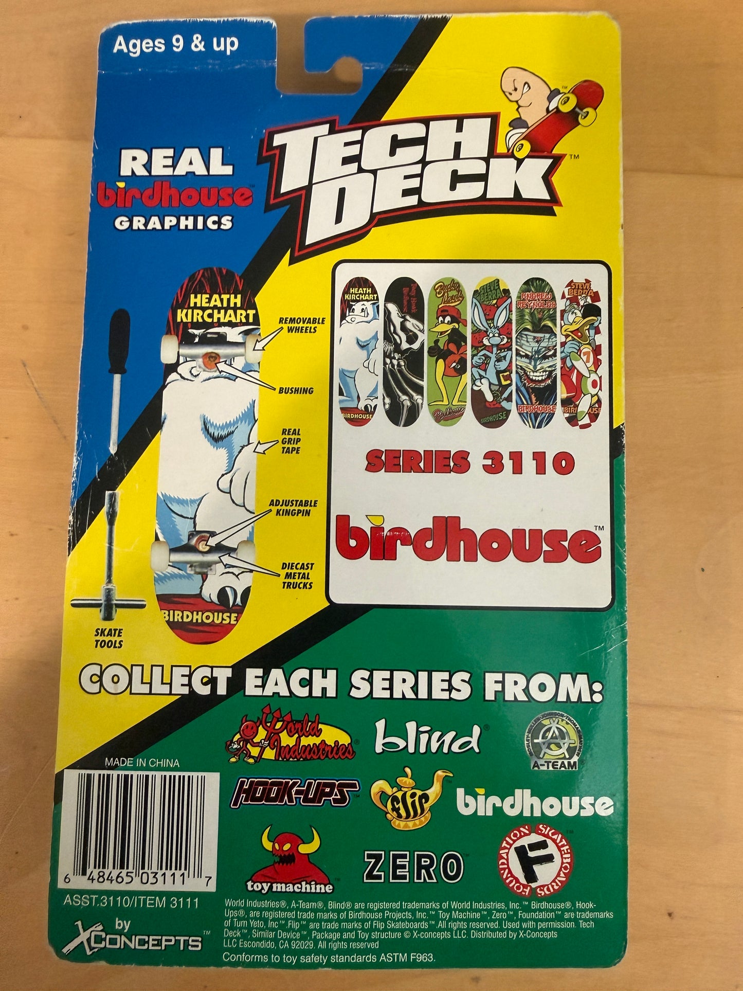 Tech Deck G1 Birdhouse Board (1998) – Vintage Heath Kurchart | Sealed | VHTF
