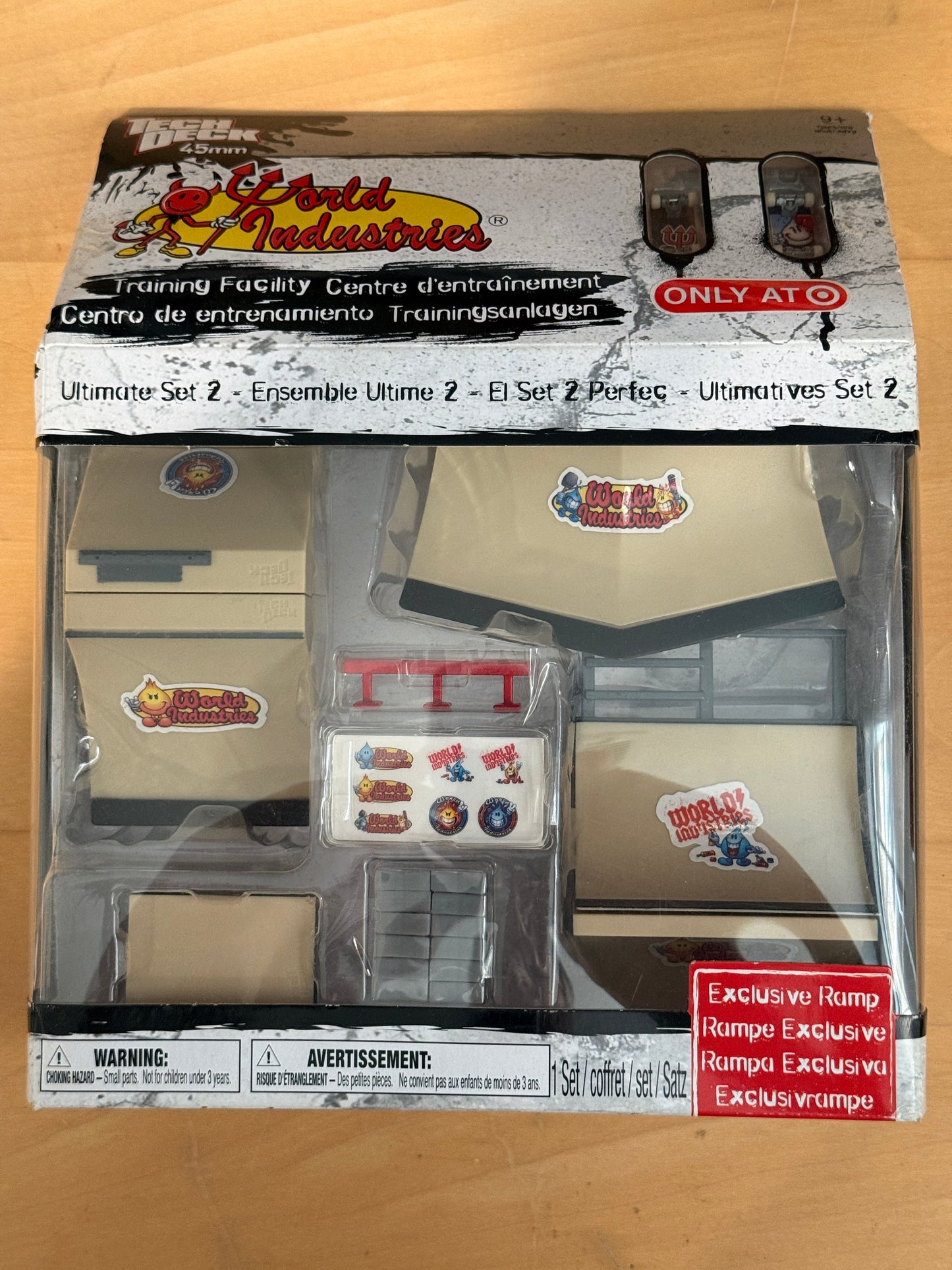 Vintage Tech Deck 45mm Mini Boards – World Industries Training Facility Set | Target Exclusive | Sealed