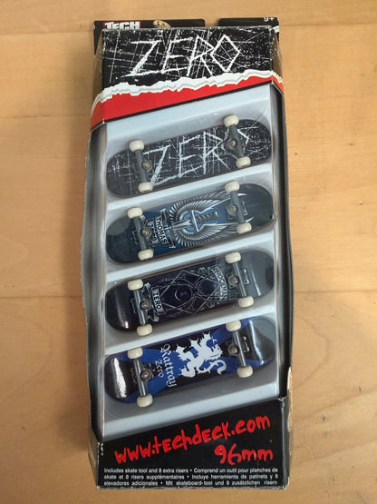 Vintage Tech Deck 96mm 5-Pack – Zero Skateboards Graphics | Sealed