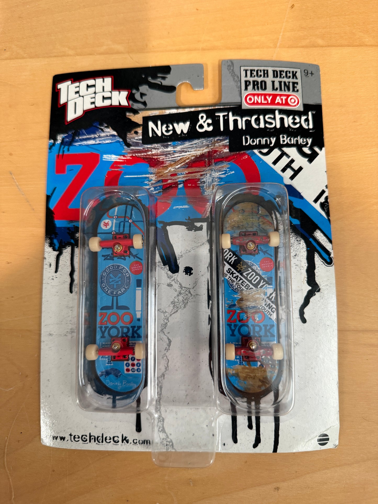 Vintage Tech Deck Pro Line “New & Thrashed” 2-Pack – Zoo York Donny Barley | Target Exclusive | Sealed