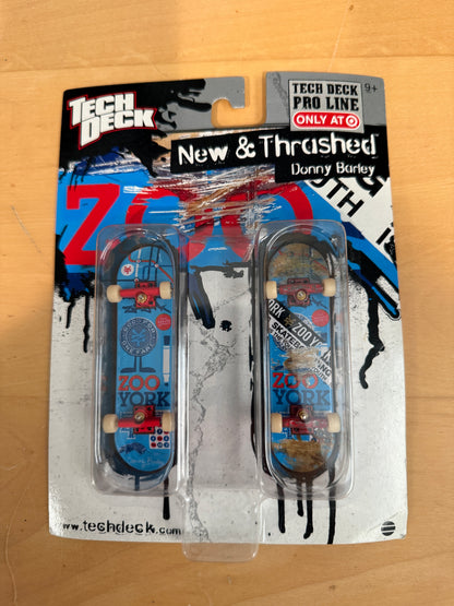 Vintage Tech Deck Pro Line “New & Thrashed” 2-Pack – Zoo York Donny Barley | Target Exclusive | Sealed