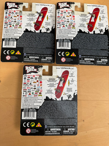 Tech Deck Element 96mm Lot (3) – Sealed Singles w/ Tool & Stickers Vintage