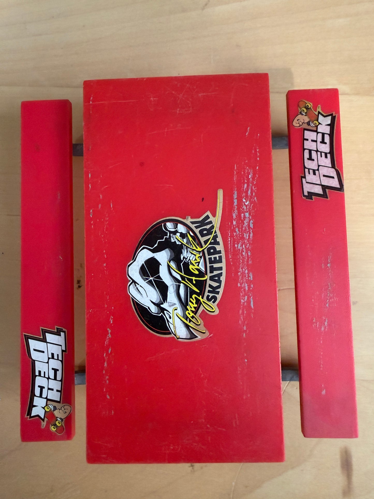 Tech Deck Tony Hawk Skatepark Obstacle Lot – Bench & Flat Rail Set (Vintage)