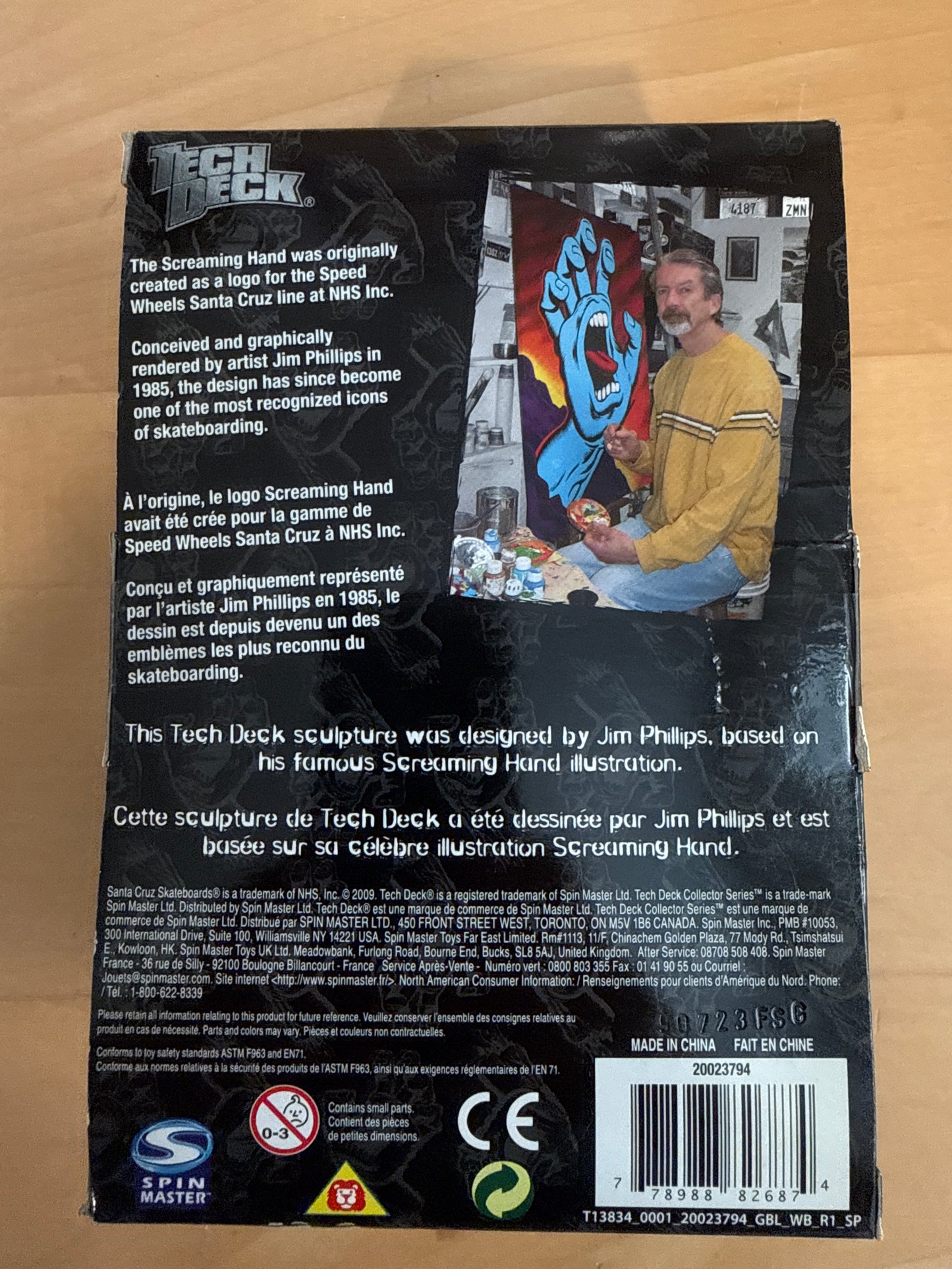 Tech Deck Collector Series Jim Phillips Screaming Hand Santa Cruz Display – NIB