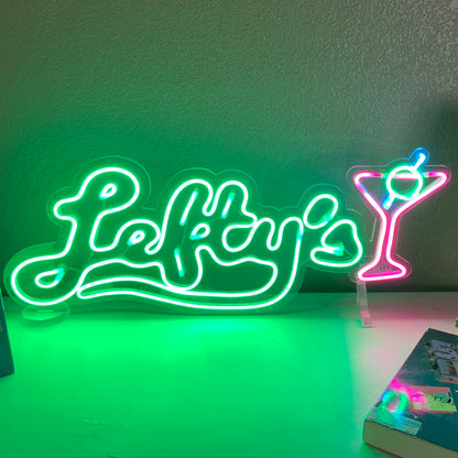 Leisure Suit Larry - Limited Edition (20) Lefty’s Bar Neon Sign